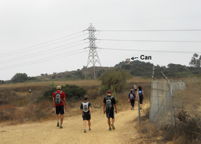 Fence at top of the hill